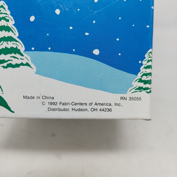 Vintage 1992 Fabri Center Christmas Village Gift Shop Hand Painted Porcelain - Picture 13 of 13